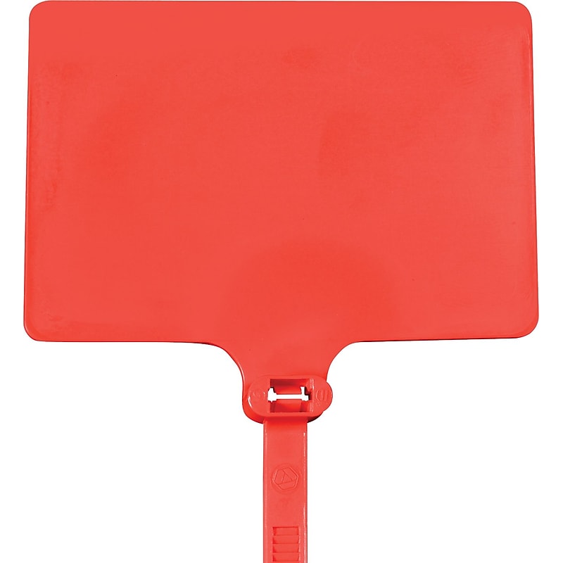 BOX 120 lbs. Identification Cable Tie, 6"(L), Red image 1