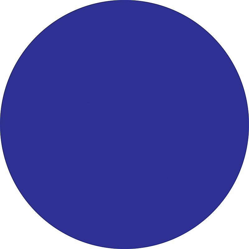 Tape Logic 2" Circle Inventory Label, Dark Blue, 500/Roll image 1