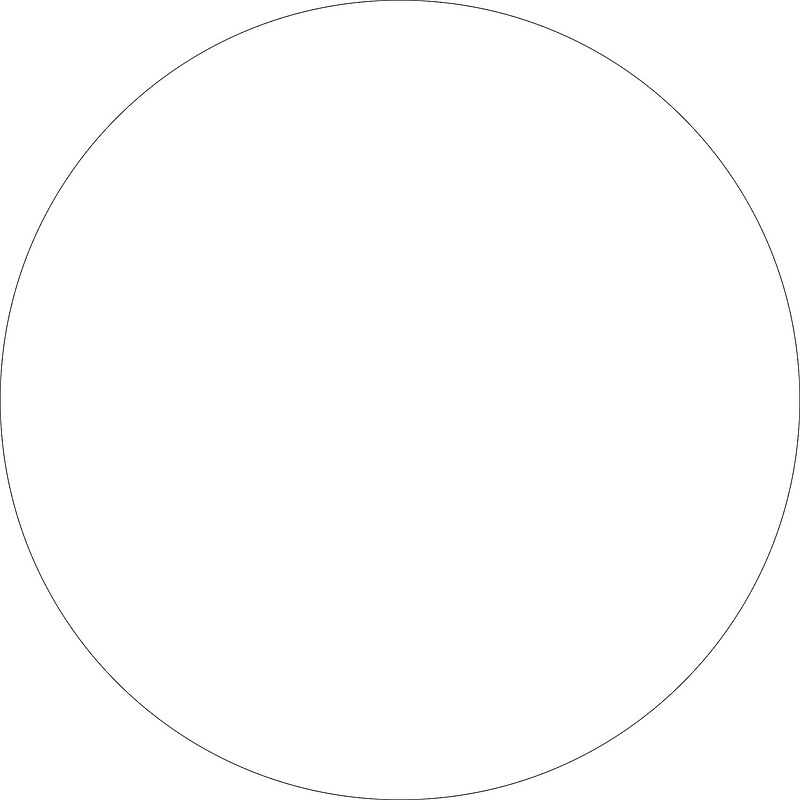 Tape Logic 1 1/2" Circle Inventory Label, White, 500/Roll image 1