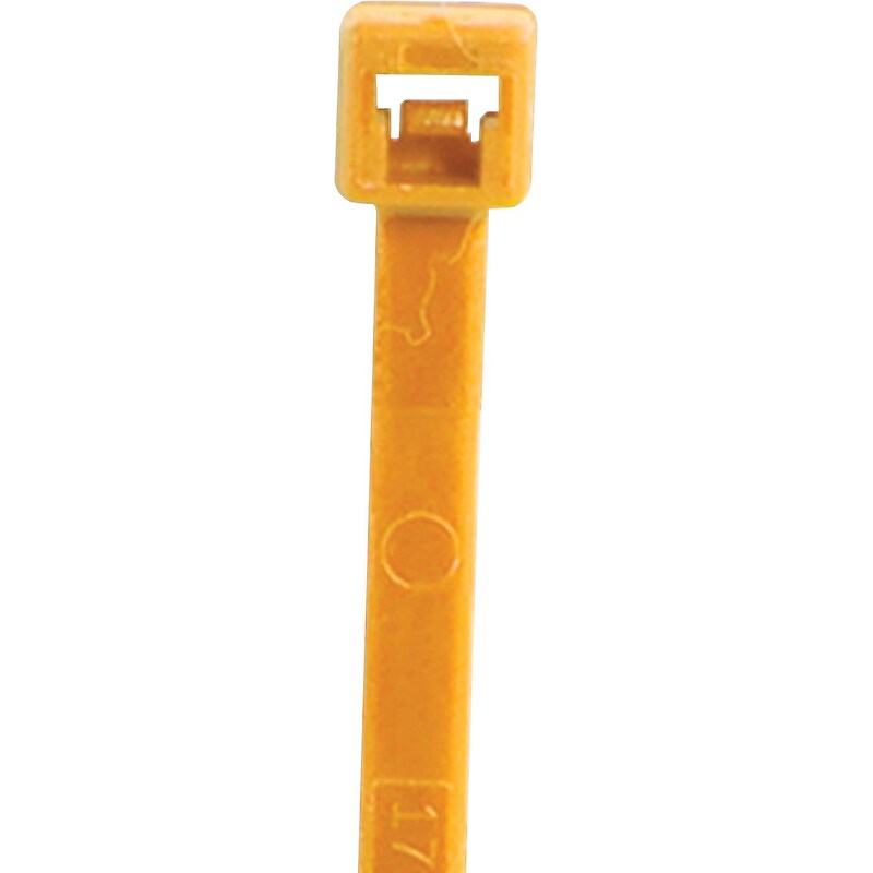 BOX Partners  18 lbs. Cable Tie, 4"(L), Fluorescent Orange, 1000/Case image 1