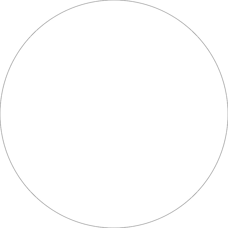 Tape Logic 1/2" Circle Inventory Label, White, 500/Roll image 1