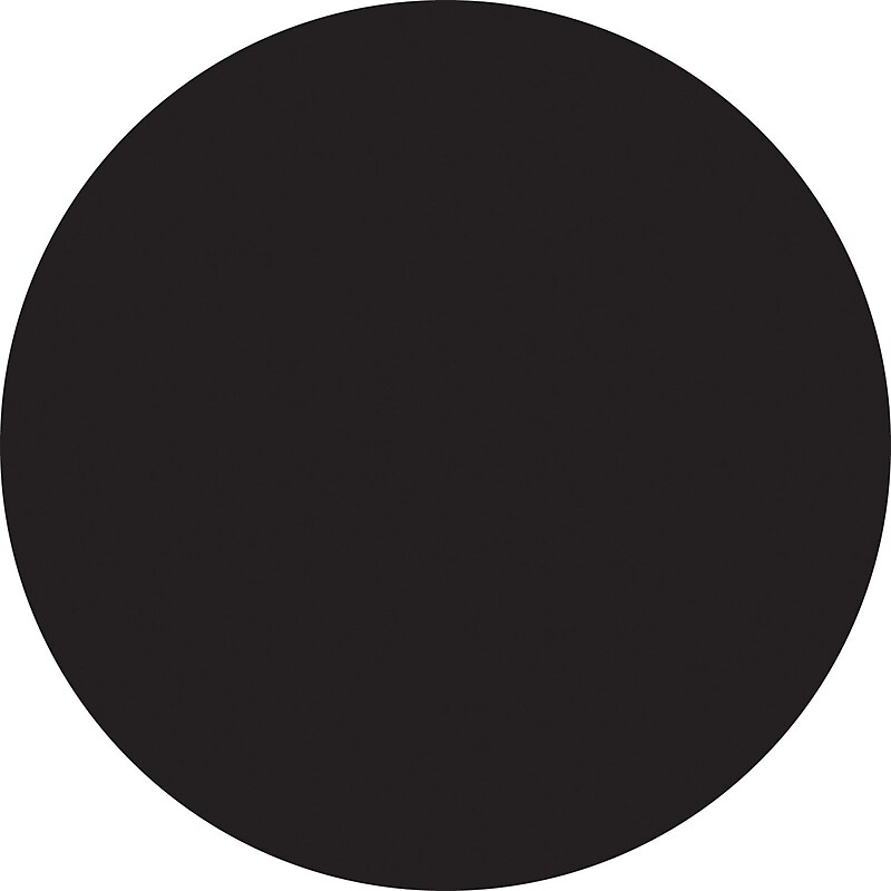 Tape Logic 1/2" Circle Inventory Label, Black, 500/Roll image 1
