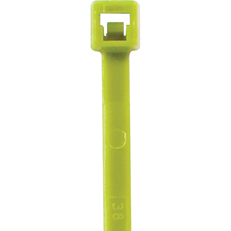 BOX Partners  40 lbs. Cable Tie, 8"(L),  Fluorescent Green, 1000/Case image 1
