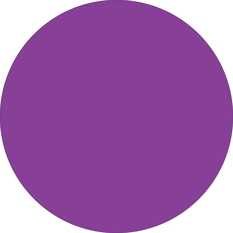 Tape Logic 3" Circle Inventory Label, Purple, 500/Roll image 1