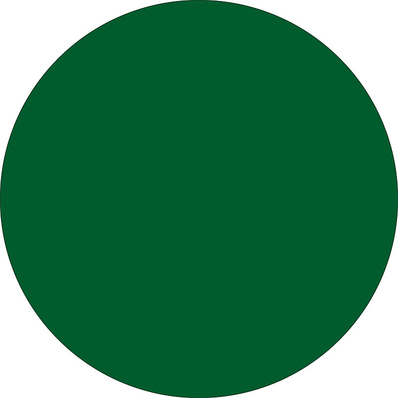 Tape Logic 4" Circle Inventory Label, Green, 500/Roll image 1