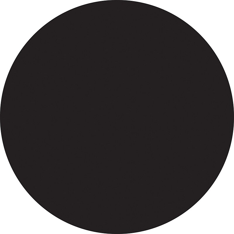 Tape Logic 3" Circle Inventory Label, Black, 500/Roll image 1