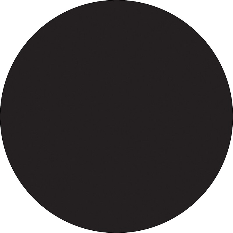 Tape Logic 1" Circle Inventory Label, Black, 500/Roll image 1