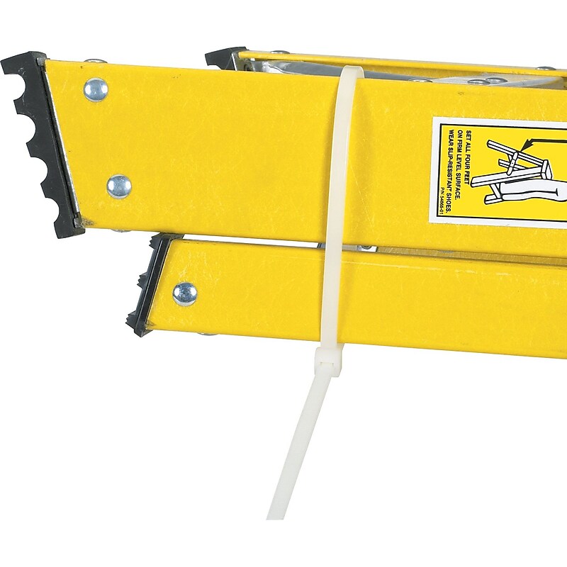 BOX Partners  175 lbs. Heavy-Duty Cable Tie, 21"(L),  Natural, 100/Case image 1