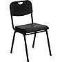 Flash Furniture HERCULES™ Plastic Powder Coated Frame Stack Chair, Black, 12/Pack~#|#~s0711176_sc7