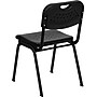 Flash Furniture HERCULES™ Plastic Powder Coated Frame Stack Chair, Black, 12/Pack~#|#~s0711178_sc7