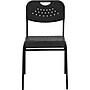 Flash Furniture HERCULES™ Plastic Powder Coated Frame Stack Chair, Black, 12/Pack~#|#~s0711179_sc7