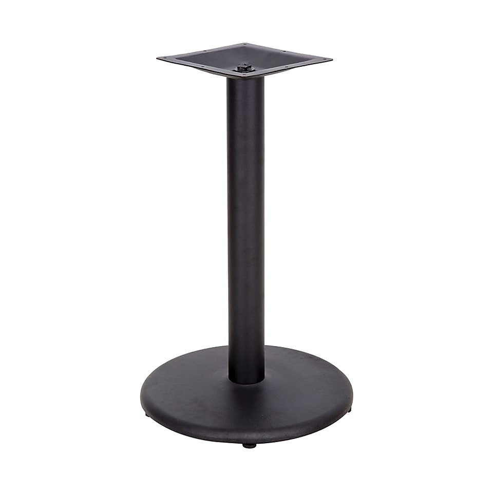 Flash Furniture 24 Round Cast Iron Restaurant Table Base with 4 Dia. Table Height Column, Black  Make More Happen at
