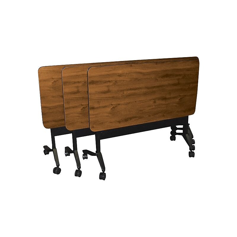 Safco FLIP-N-GO 24 x 72 NEPAL TEAK/BLK image 1