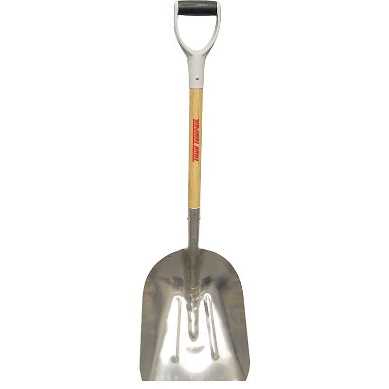 Ames® 1670900 Kodiak 27" No. 10 Hollow Back Scoop Shovel With Wood D-grip Handle image 1