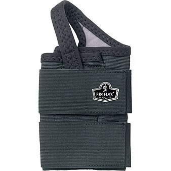 Ergodyne ProFlex® 4010 Double Strap Right Wrist Support, Large, Black