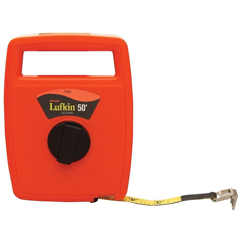 Lufkin Hi-Vi® 703D Linear Fiberglass Tape, 50'(L) x 1/2"(W) Blade image 1