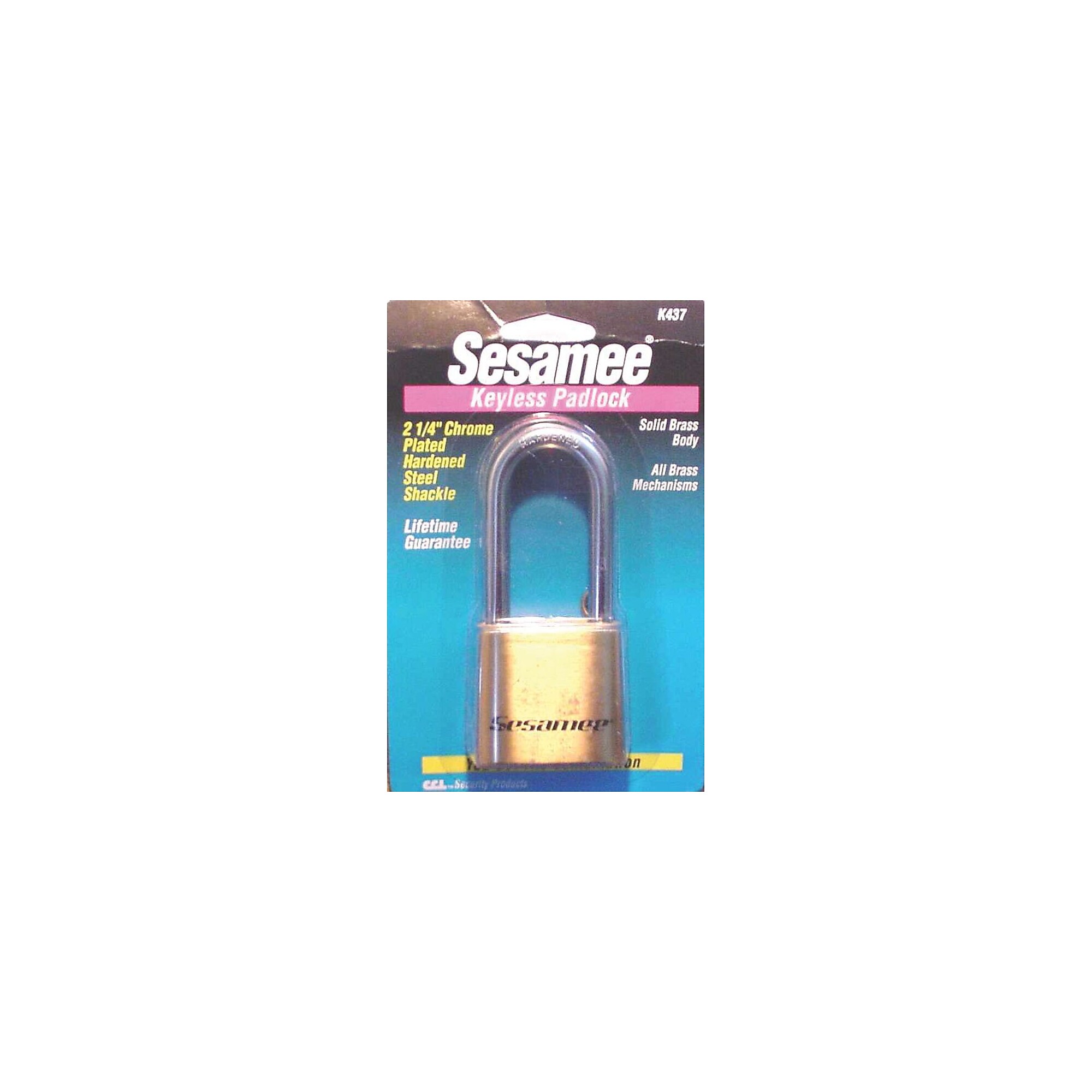 Sesamee K0437 Keyless Padlock, Brass Simolary simolary.com