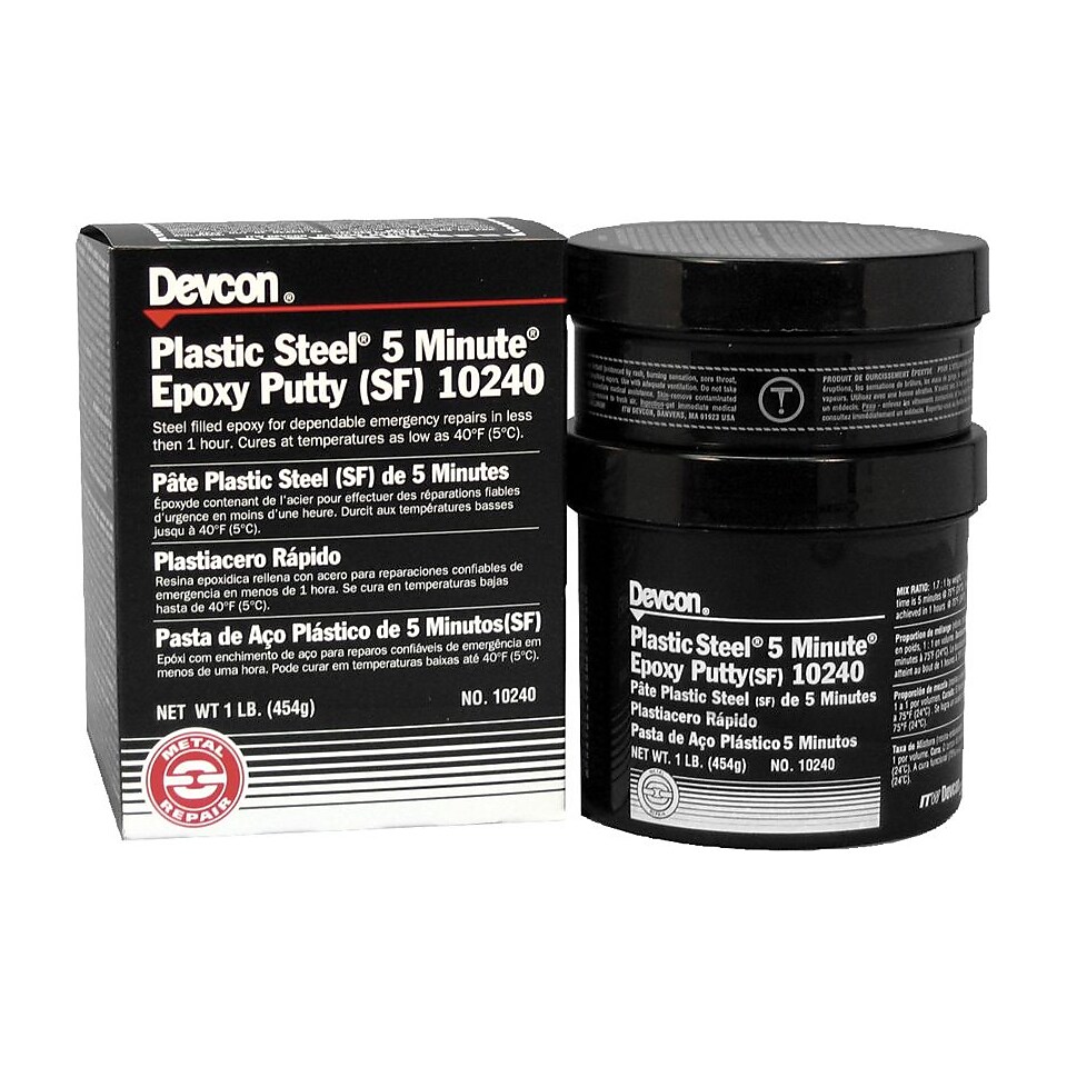 Devcon Plastic Steel 5 Minute Multi Purpose Putty, 1 lbs.