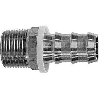 Dixon™ Valve BPN33 Brass Push-On Hose Fitting, 3/8" Male NPTF x 3/8" Male Barb/Hose