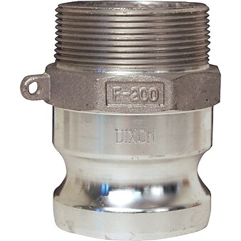 Dixon™ Valve G200 Aluminum Type F Global Adapter, 2" Male Thread x 2" Male Quick