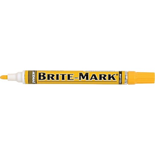 BRITEMARK Paint Marker, Yellow, 12/Box (25384004) Staples