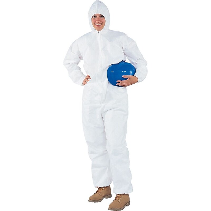 KleenGuard® A30 Breathable Splash & Particle Protection Coverall, White, XL image 1