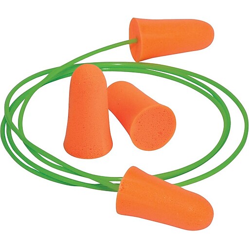 Shop Staples for Moldex® Mellows® Corded NRR 30 db Foam Ear Plug, Orange