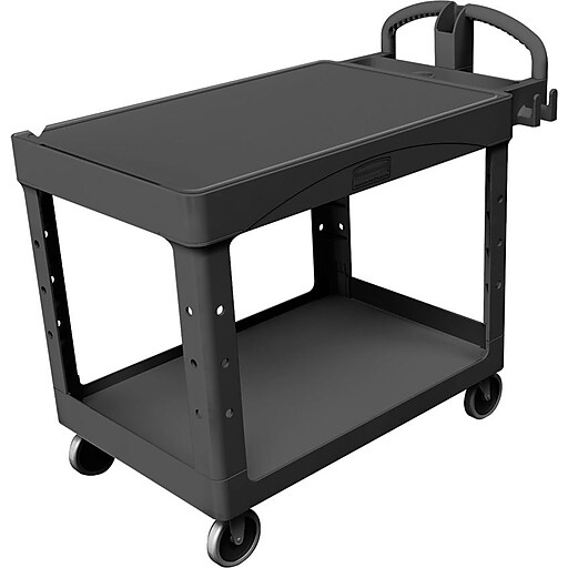Rubbermaid® Heavy Duty 2Flat Shelf Utility Cart, 43 7/8" (L) x 25 7/8