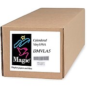 Magiclee/Magic DMVLA5 42" x 40' Coated Matte Pressure Sensitive Calendered Vinyl, White, Roll