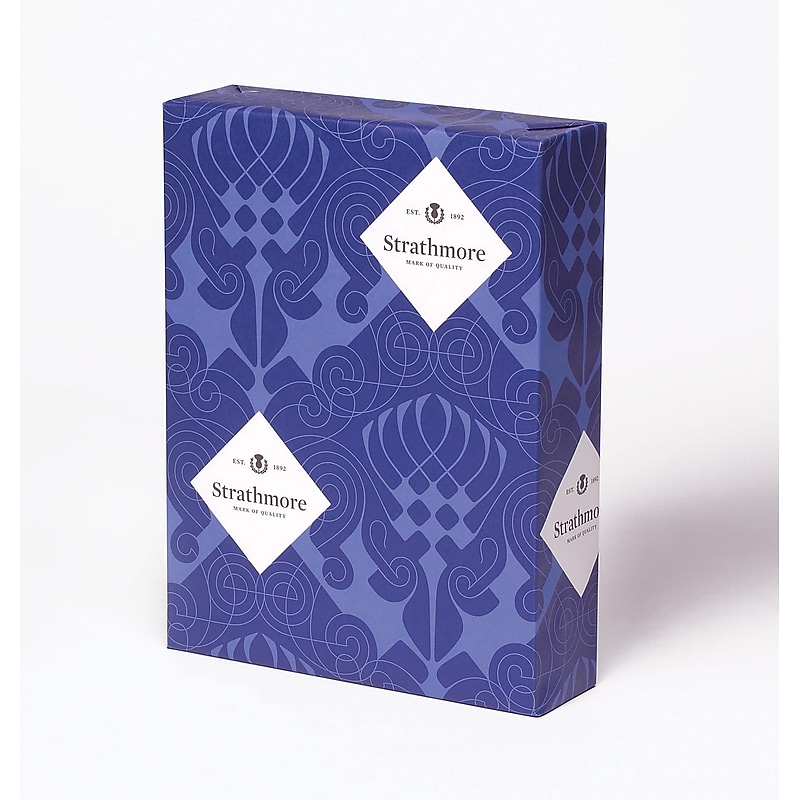 Mohawk® Strathmore 8 1/2" x 11" 24 lbs. Pure Cotton Wove Paper, Bright White, 500/Ream image 1