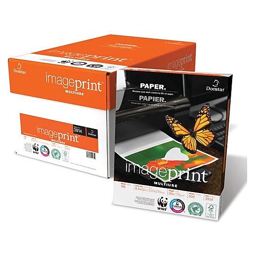 Imageprint® 8 1/2" x 11" 20 lbs. Bond Copy Paper, Bright White, 5000