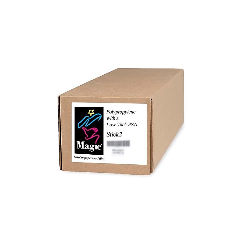Magiclee/Magic Stick2 Wide Format Polypropylene Paper, 50" x 100', Matte Finish (70815) image 1