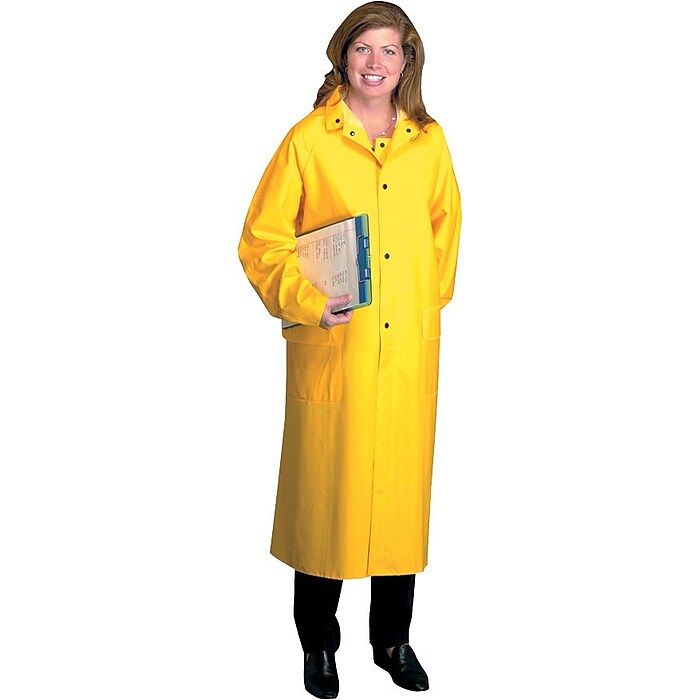 Anchor Brand Rain Coat Yellow Medium 1 Each Staples