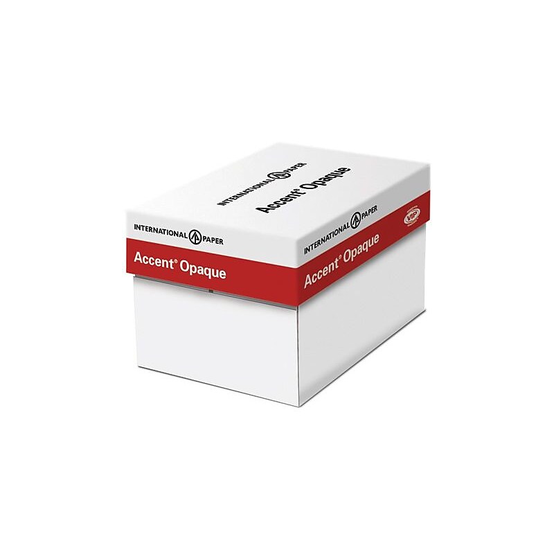IP Accent Opaque 11" x 17" Multipurpose Paper, 32 lbs., 96 Brightness, 1600 Sheets/Carton (188080Icase) image 1