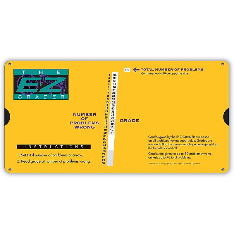 E-Z Grader Book, Yellow, 3/Bundle (EZ-7000-3) image 1