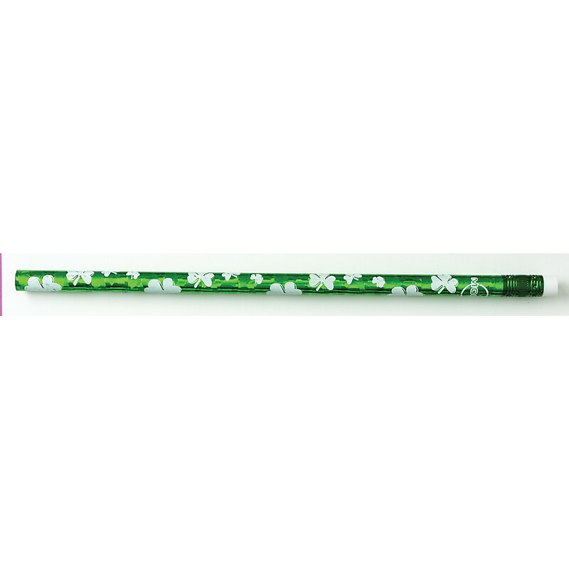 J.R. Moon Shamrock Glitz Motivational Pencil, Pack of 144 (JRM7414G) image 1