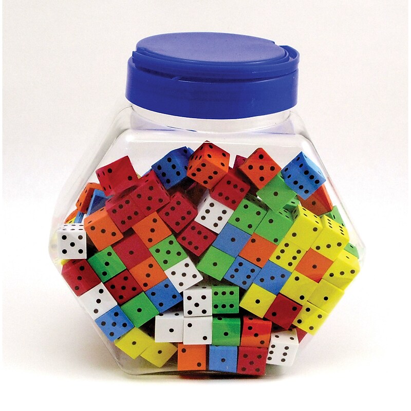 Koplow Games Assorted Math Foam Dice, 200/Pack (KOP16808) image 1