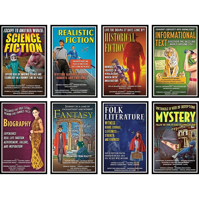 North Star Teacher Resources® Bulletin Board Set, Literary Genres (NST3045) image 1