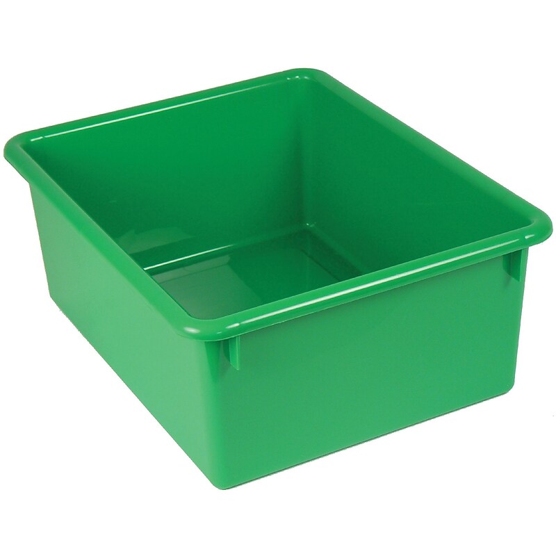 Romanoff Products Stowaway® Letter Box No Lid, Green, 4 EA/BD image 1