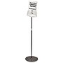 Durable INFOBASE Sign Holder, 8.5" x 11", Freestanding, Vertical/Horizontal, Front Loading, Anthracite Grey (5589-57)~#|#~s0726199_sc7