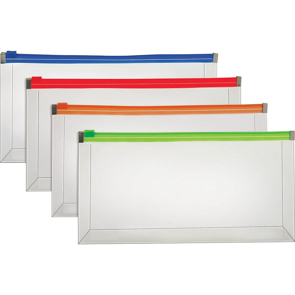 Staples® poly zipper check envelope