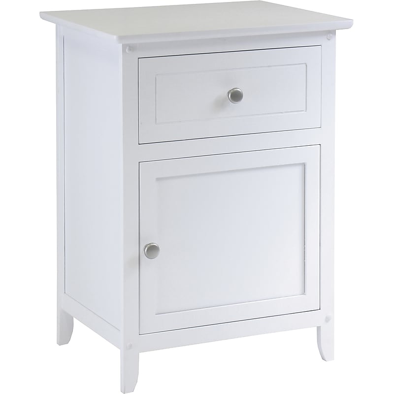 Winsome 18.9"W x 14.96"D Wooden Nightstand, White (10115) image 1