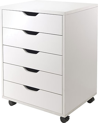 Winsome Halifax 5-Drawer Composite Wood Storage Cabinet, White (10519) Sansujyuku sansujyuku.com