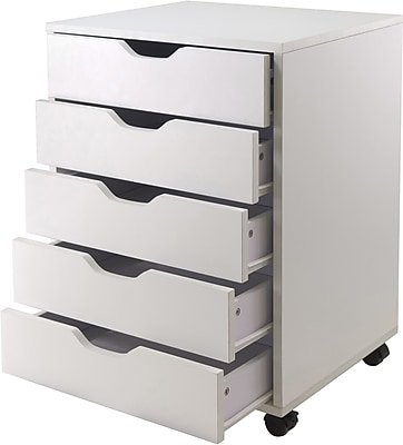 Winsome Halifax 5-Drawer Composite Wood Storage Cabinet, White (10519) Sansujyuku sansujyuku.com