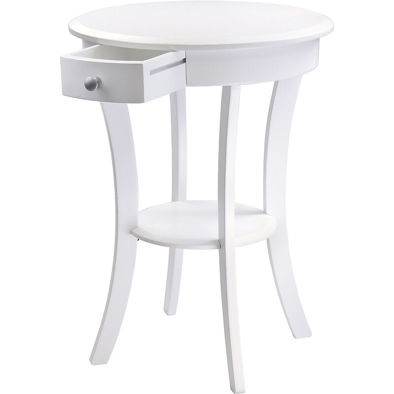 Winsome Sasha 20"Dia Wooden Round Accent Table, White (10727) image 1
