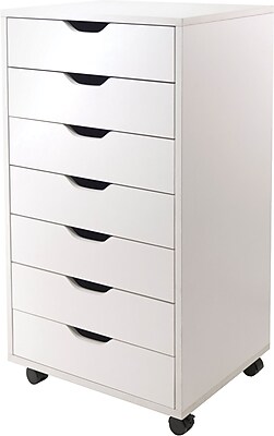 Winsome Halifax 7-Drawer Composite Wood Storage Cabinet, White (10792) Sansujyuku sansujyuku.com