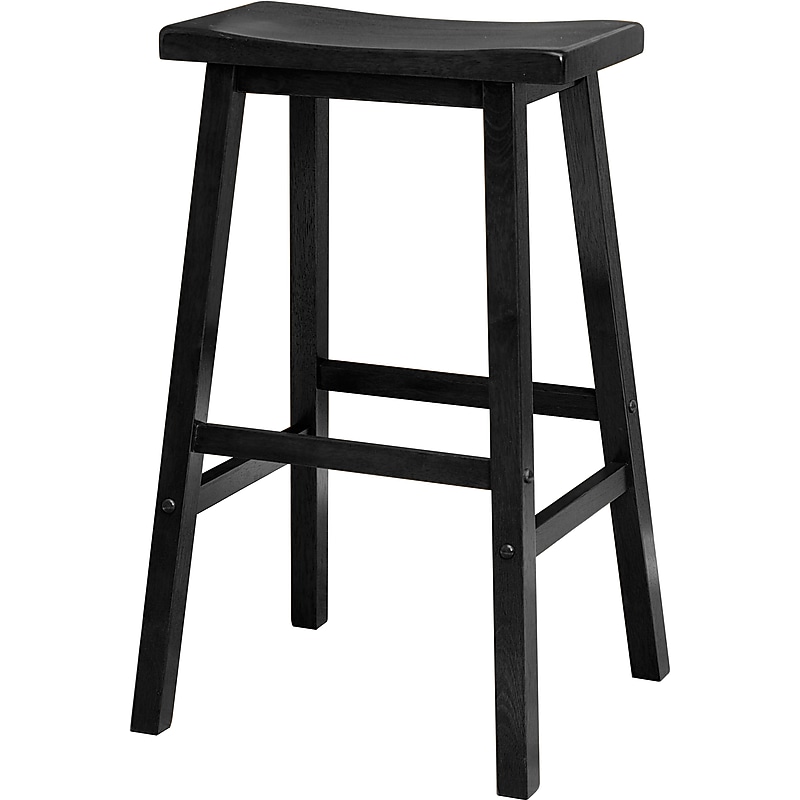 Winsome Satori Wood Bar Stool, Black (20089) image 1