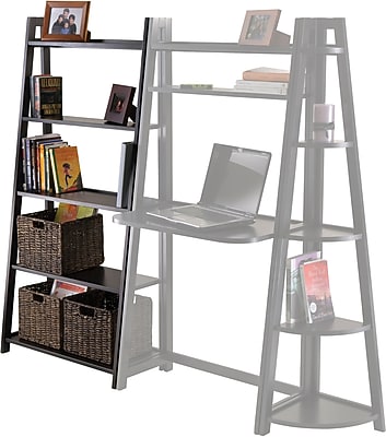 Winsome Solid/Composite Wood 5-Tier A-Frame Shelf, Black Sansujyuku sansujyuku.com