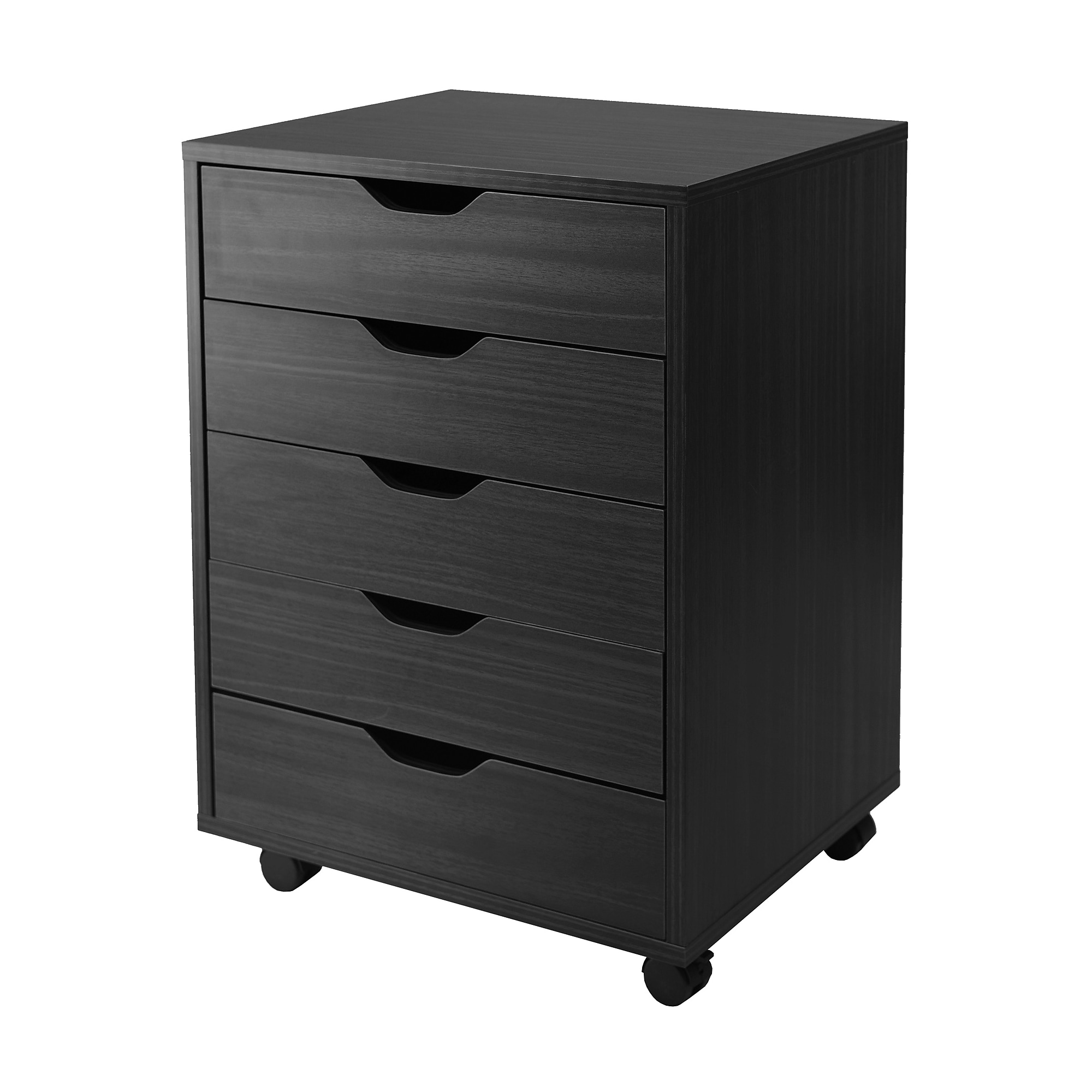 Winsome Halifax 5-Drawer Storage Cabinet, Black (20519) Sansujyuku sansujyuku.com
