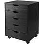 Winsome Halifax 5-Drawer Storage Cabinet, Black (20519)~#|#~s0730507_sc7